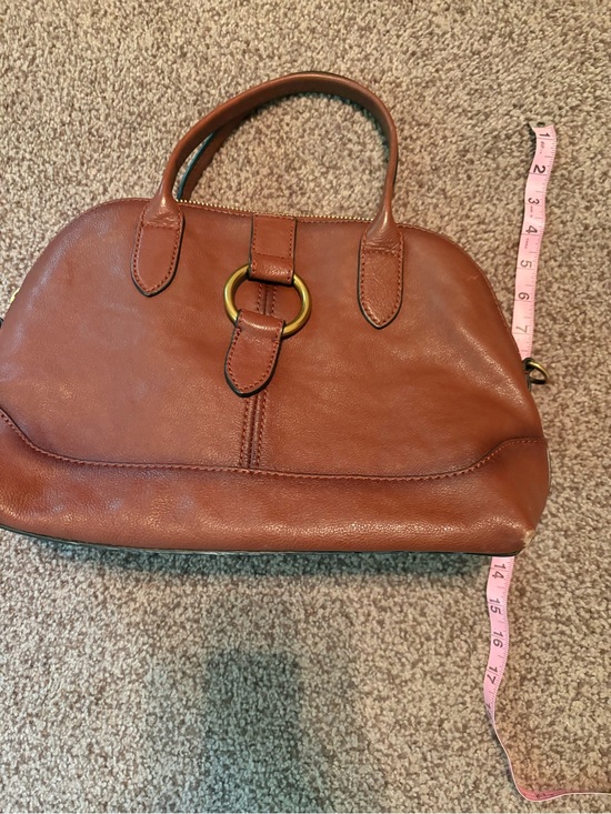 Frye Handbags - Frye Domed Melissa Satchel Bag with Gold Ring Accent